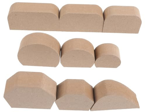 DIYEAH Molde Manual de Bricolaje para Asas de Tazas de Cerámica 9 Piezas, Herramienta Reutilizable para Hacer Mangos Pequeños, Uso Escolar y Creativo, Color Natural, Kit Práctico