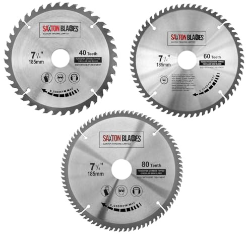 TCT185MXB Saxton TCT Circular Blade 185mm Pack B