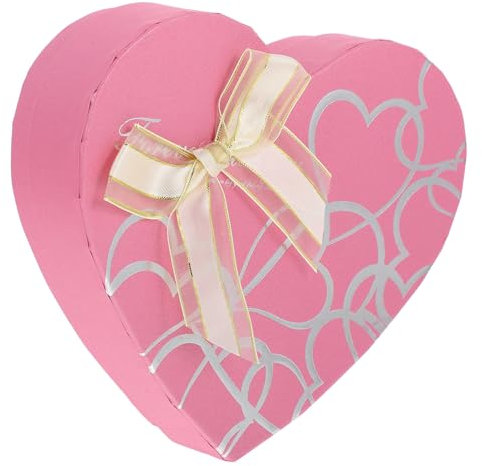 OFFSCH Herzförmige Pralinenschachtel Zum Valentinstag Süßigkeitenverpackung in Herzform Dekorative Papierschachtel Für Leckereien