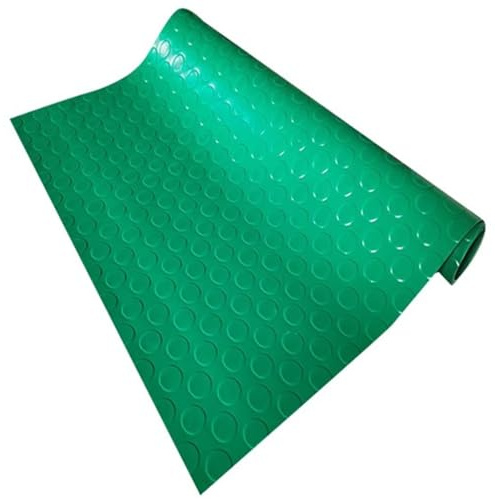 Extra Large Rubber Mat for Garage Floor, Heavy Duty Non-Slip Floor Mat, Workshop Garage Van Gym Matting Roll, Waterproof Rubber Floo2.5Mm Thick/Green/0.6 * 0.6M/2 * 2Ft