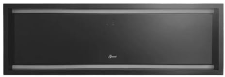 Gurari GCH 973 BL Deckenhaube 90 cm + Umluftset – Schwarze Dunstabzugshaube mit Gestensteuerung & LED, 850 m³/h, Umluft & Abluft,