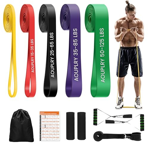 Resistance Bands Set, Exercise Band with Door Anchor for Men & Women | Stretch Bands for Exercise, Body Shaping, Strength Training, Home & Gym Workout Fitness Equipment