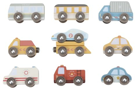 Little Dutch 2537 Holz Autos Fahrzeuge Set 10-teilig