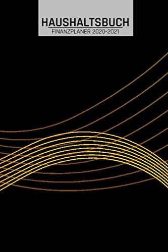 Haushaltsbuch: schwarz gold I Einnahmen sparen und Ausgaben planen I DIN A5 I 120 Seiten I Undatiert I Finanzen I Auswertung