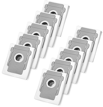 SOBEAU 10 Staubsaugerbeutel für iRobot Roomba i7, i7+, i3, i3+, i4, i4+, i6, i6+, j7, j7+, s9, s9+, E5 E6 E7, Zubehör Ersatz Staubbeutel für Roomba Clean Base Absaugstation Modellen i-/s-/j Serie