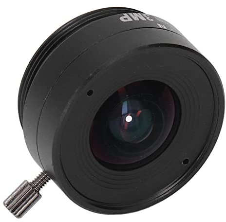 Objectif à Monture CS 2.1mm 3MP, Objectif De Caméra De Vidéosurveillance Grand Angle en Alliage D'aluminium pour Caméras De Sécurité Domestique, Objectif de vidéosurveillance Objectif à Monture C