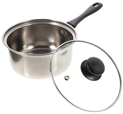 Cabilock 1 Juego Olla Acero Inoxidable Olla Cocina Antiadherente Sartén Antiadherente Acero Inoxidable Con Tapa Olla Cocción Lenta Utensilios Cocina Para Sopa Sartén