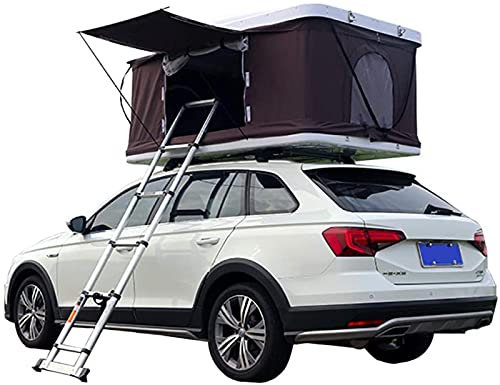 Tienda de campaña de Techo ABS para Coche, Tienda de campaña con Techo rígido, helicóptero hidráulico de un Dormitorio con Escalera Plegable de aleación de Aluminio para 2-3 Personas