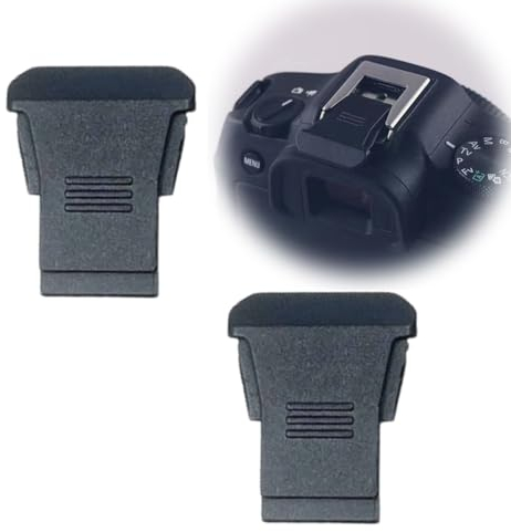 2 pcs Protège-griffe pour Canon EOS R3 R5C R6II R7 R8 R10 R50 avec griffe, protège le flash intégré de la poussière et de la saleté, remplace le Canon ER-SC2 (noir)