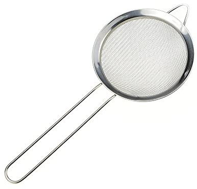 CAFIEDR Cuchara de Filtro de Cocina de Acero Inoxidable superfina: colador pequeño para derrames de Aceite, Espumadera de tamiz de Malla - 8 cm