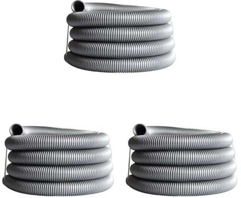Beelooom 3pcs 1M Inner Diameter 50mm Vacuum Cleaner Thread Hose Soft Pipe Water Absorption Machine Tube Straws Vacuum