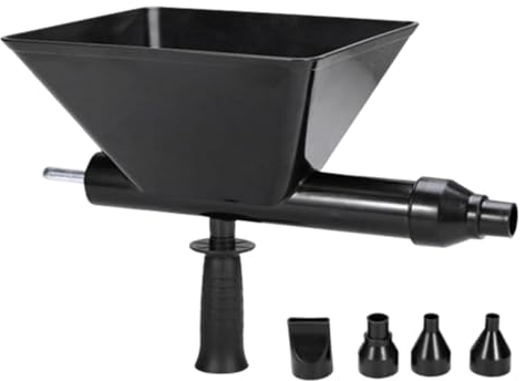Pistolet électrique à jointoiement de mortier avec 4 buses et perceuse manuelle – Machine de jointoiement de ciment portable pour murs de briques et sols – Blanc