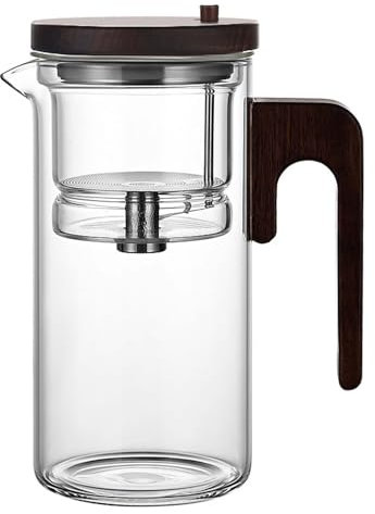 Bottiglia da tè con infusore, bottiglia d'acqua con infusore per tè, tazza con infusore per tè con manico ergonomico, bottiglia di separazione 'acqua del tè resistente al calore