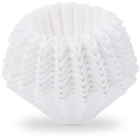 xBloom Filterpapper av hög kvalitet 100 Kaffefilter 155 mm, Officiella Filter för xBloom Studio Kaffemaskin, Vita Pappersfilter för 1-4 Koppar, Perfekt Tillbehör för Ren Kaffe- njutning