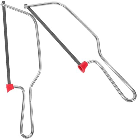 OSALADI 2pcs Mini Fretsaw Steel Wire Hand Saws Multi-purpose Small Hacksaw for Woodworking Craft Saw