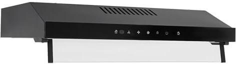 HarBin-Star - Hotte aspirante 60 cm, sous meuble et hotte aspirante, 3 vitesses, LED, sous armoire / montage mural, pour caravanes, cuisines, restaurants