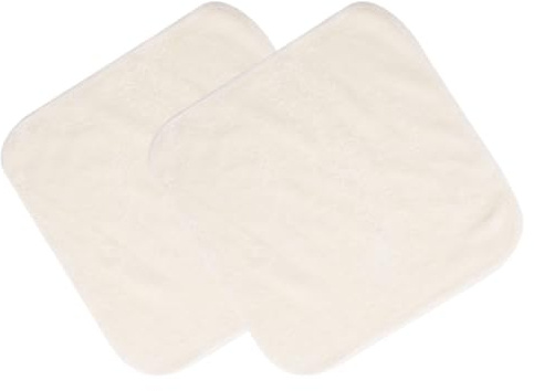 BELLIFFY 2 Pièces Lot de Serviettes Visage Fibre de Bambou Réutilisables Lavables Douces et Absorbantes Compacte pour Nettoyage Du Visage et Voyage