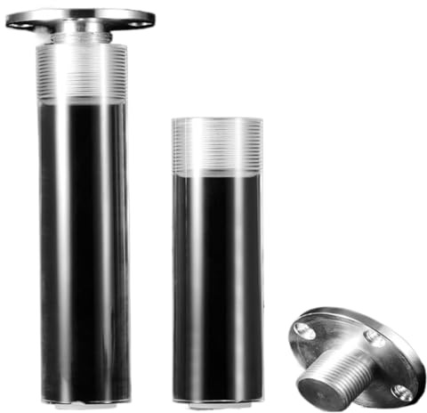 Bordben i akryl, Transparenta möbelben i akryl Justerbara 8-40 cm paket med 4 med skruvar for monteringsplattor(15cm)