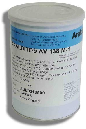 Araldite AV 138 M-1 Epoxidharz HUNTSMAN | 1 kg | Zwei Komponenten Kleber 2K Kleber | Klebstoffkartusche | Zwei Komponenten Klebstoff 2K Klebstoff | Epoxid Kleber Epoxid Klebstoff Epoxid Harz