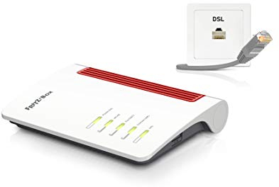 AVM FRITZ!Box 7530 WLAN AC+N Router (DSL/VDSL, 866 MBit/s (5GHz) & 400 MBit/s (2,4 GHz), bis zu 300 MBit/s mit VDSL-Supervectoring 35b, WLAN Mesh, DECT-Basis, Media Server, geeignet für Deutschland)