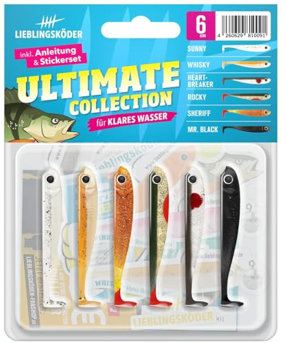 Lieblingsköder Gummifische 6cm - 6 Angelköder