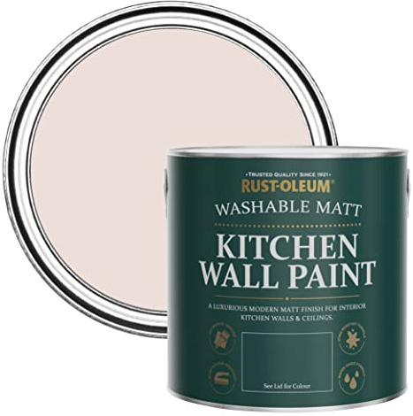 Rust-Oleum abwaschbare matte, geruchsarme rosa Küchenwandfarbe - Elbowstrand 2,5 Litres