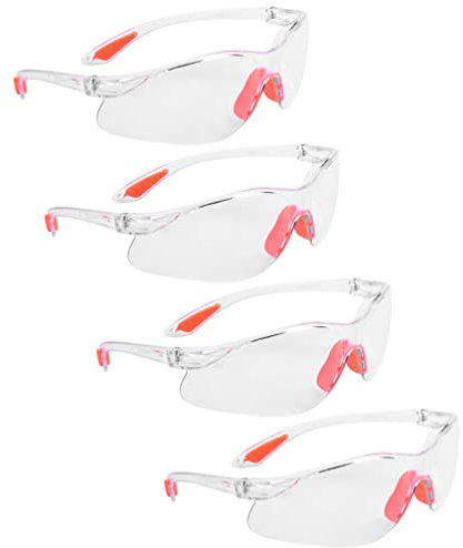Housoutil 4 Ansi Z87.1 Schutzbrille Z87 Schutzbrille Schießsicherheit Chemie Brille Kratzfeste Gläser Experimentierbrille Abs Seitenschutz Augenschutz