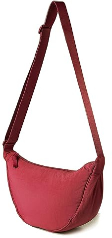 Borsa a Tracolla,Borsa a Tracolla per Donna Borsa a Tracolla Piccola in Nylon a Mezzaluna Morbida Borsa a Tracolla Casual Borsa a Tracolla Zaino a Tracolla