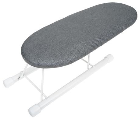 PRETYZOOM Bügelbrett klein Reisebügelbrett kleines Bügelbrett Ärmelbügelbrett Bügelbrett Mini Ironing Board small faltbrett Falten Zubehör Kleiner Schreibtisch Bügelmatte Reisen Stahlrohr