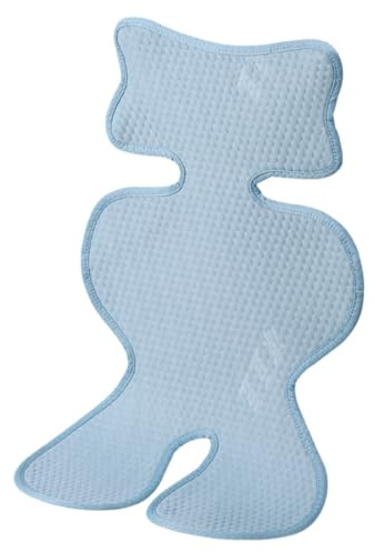 Odot Colchoneta Silla Paseo Universal, Suave y Cómodo Funda de Verano para Silla Paseo, Colchoneta Lavable Colchoneta Silla Alfombrilla para Silla Paseo (Azul,70x40cm)