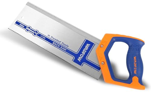 WADFOW 12 Inch Pro Hand Saw: 11 TPI Fine-Cut Soft-Grip Hardpoint Handsaw with Ergonomic Non-Slip Handle - Perfect for Sawing, Trimming, Gardening, Drywall and Plastic Pipes