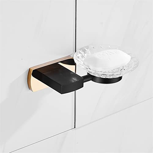 Generisch Handtuchhalter aus schwarzem Gold, kreativer Handtuchhalter aus Kupfer, Handtuchhalter, Toilettenpapierhalter, Handtuchhaken für Bademäntel, Badezimmer-Hardware-Set, Badezimmer-Har