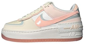 NIKE Air Force 1 Shadow, Sneaker Donna, Coconut Milk/Crimson Tint, 39 EU