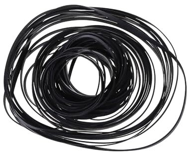 MinnowXY 100 Stück sortierte flache Antriebsriemen, 2 mm Breite, Kassettenband, Maschinengummi, für Recorder, tragbare Spieler