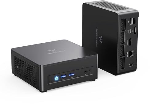 MINISFORUM UM760 Slim Mini PC AMD Ryzen 5 7640HS 6C/12T Desktop Computer, DDR5 16G RAM+1TB SSD, HDMI/DP/USB4 8K@60Hz Output, 1X 2.5G RJ45 Port, 4X USB Port, Dual Band WiFi, AMD Radeon 760M Graphics