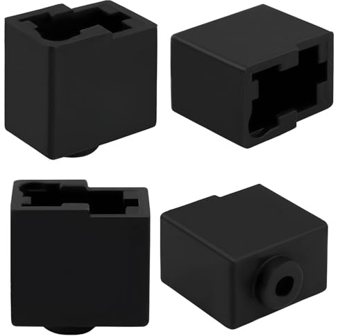 Set mit 4 3d drucker silikon socke, Silikon Socke für Kobra 3, Kit Heizung Block Sleeve, Drucker Zubehör, Hält die Hot-End-Temperatur aufrecht und verhindert. (4)