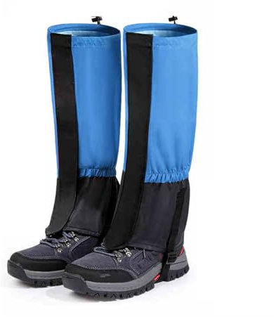 PFDHK Beingamaschen, Wandergamaschen, leichte Wärme, schützt vor Schlangenbiss, verstellbare Elastizität, für Radfahren, Wandern, Laufen, Jagd, Skifahren, Camping, Klettern (Blau 2)