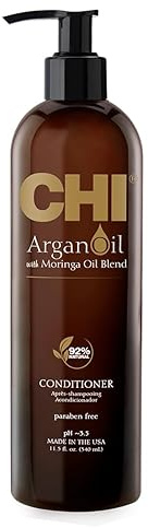 CHI Argan Oil Conditioner, schützt vor Schäden & spendet Feuchtigkeit, für alle Haartypen, sulfat-, paraben- & tierversuchsfrei, 340 ml