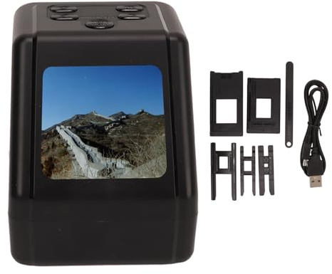 Escáner de películas Escáner de Negativos Multifuncional Admite múltiples películas Edición compacta de imágenes for Negativos en y Negro