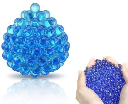 20000 Stück Wasserperlen fur Gel Blaster,7 8 Mm Gel Balls,Blau Perlen,Wasserperlen für Pflanzen,Wasserperlen für Kinder,GelBalls,Gelperlen,GelMunition,Blau Water Beads,Für Vasen,Pflanzen Füllstoff