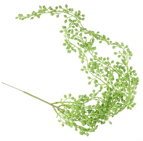 Feeshoppher Ghirlanda di edera artificiale da 75 cm, piante finte da appendere per casa, giardino, decorazione per feste di nozze, stelo in plastica resistente al sole con consistenza realistica