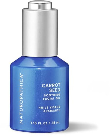 Naturopathica Carrot Seed Soothing Facial Oil, Rejuvenating Face Oil to Help Prevent Redness & Protect Skin, Hydrating Antioxidant Oil for Face, 1.18 fl oz