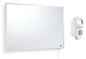 Könighaus Infrarotheizung - 130 Watt mit TÜV SÜD + 5 Jahre Herstellergarantie ✓ Doppelter Überhitzungsschutz ✓ Für Wandmontage ✓ inkl. Smart Thermostat und App