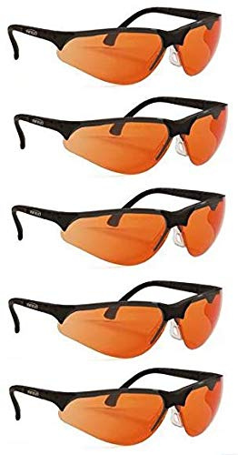 Terminator UV-400 Schutzbrille für Blaulicht und UV-Schutz, orange (fünf)