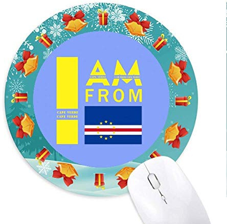 I am from Cape Verde Mousepad Round Rubber Mouse Pad