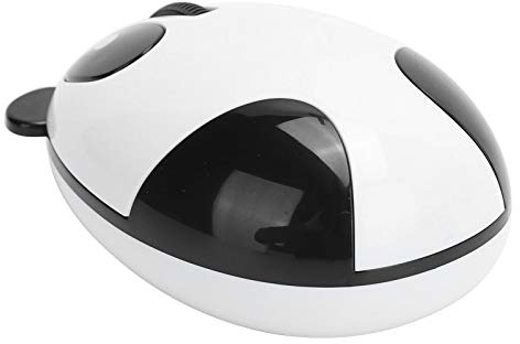 Denash Mouse Wireless, Simpatico Mouse Ottico Wireless a Forma di Panda da 2,4 GHz Mouse da Gioco Wireless per Win/Andriod/iOS Plug And Play