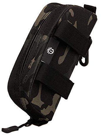 Selighting Taktisch Brillenetui Brillenbox Molle Brille Etui für Sonnenbrillen Fahrradbrillen (Camouflage Schwarz)
