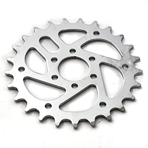 KHE BMX Kettenblatt 25 Zähne SILBER VERCHROMT CNC nur 78g