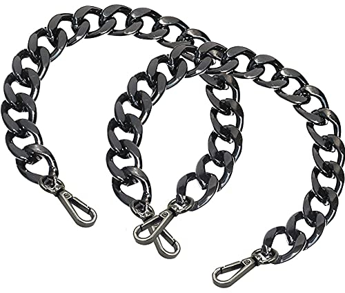 Niaciswe Handtaschen Metall Ketten 2 Stücke Schulterriemen für Taschen Handtasche Kette Taschenkette Schultergurt Tragegurt Taschenzubehör Metall Taschenbügel Kette Ersatz Zubehör