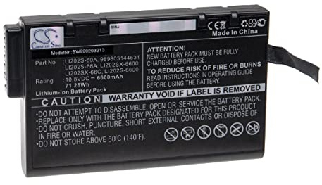 vhbw batteria compatibile con Rohde & Schwarz EB200 dispositivo di misurazione (6600mAh, 10,8V, Li-Ion)